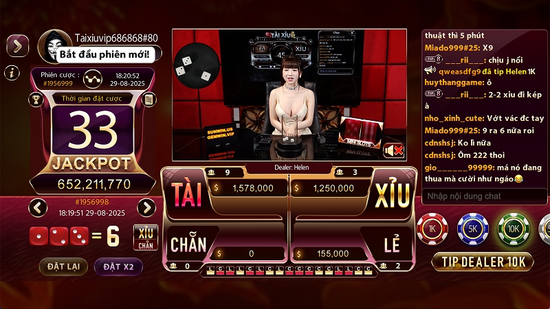 COBET mang đến bàn xóc đĩa trực tuyến với dealer thật